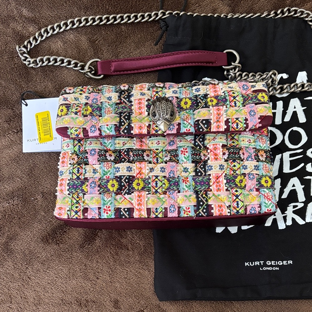 Kurt Geiger Colorful Patchwork Shoulder Bag